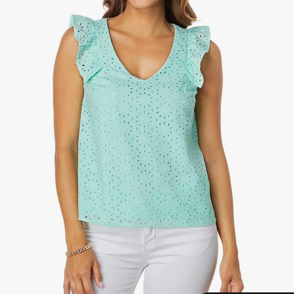 Lilly Pulitzer Lina Eyelet top M